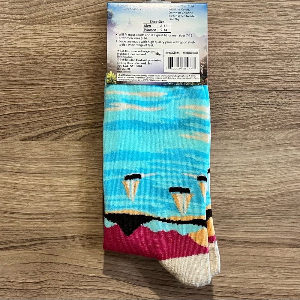 Bob Ross Socks (Size M8-12/W9-14) - Picture 2 of 2